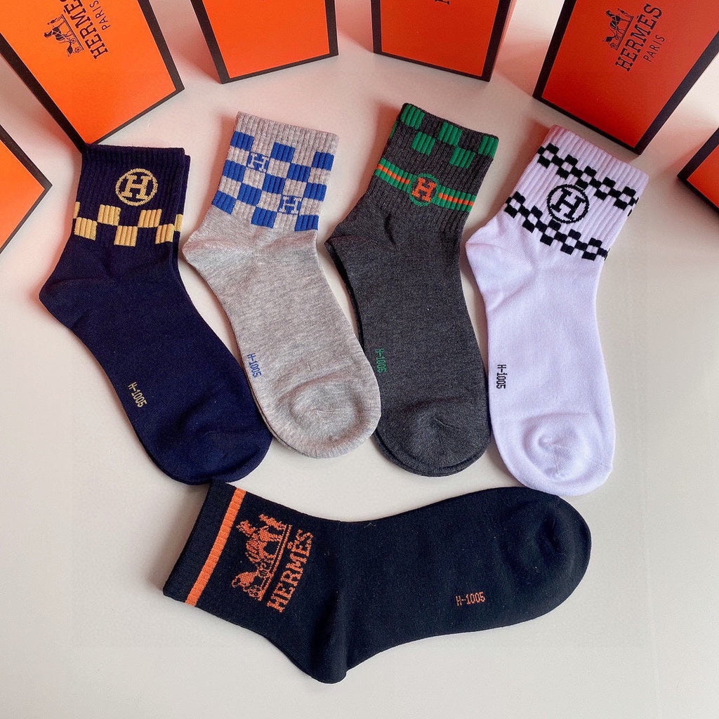HERMES LOW-CUT SOCKS 284410 (1 BOX)