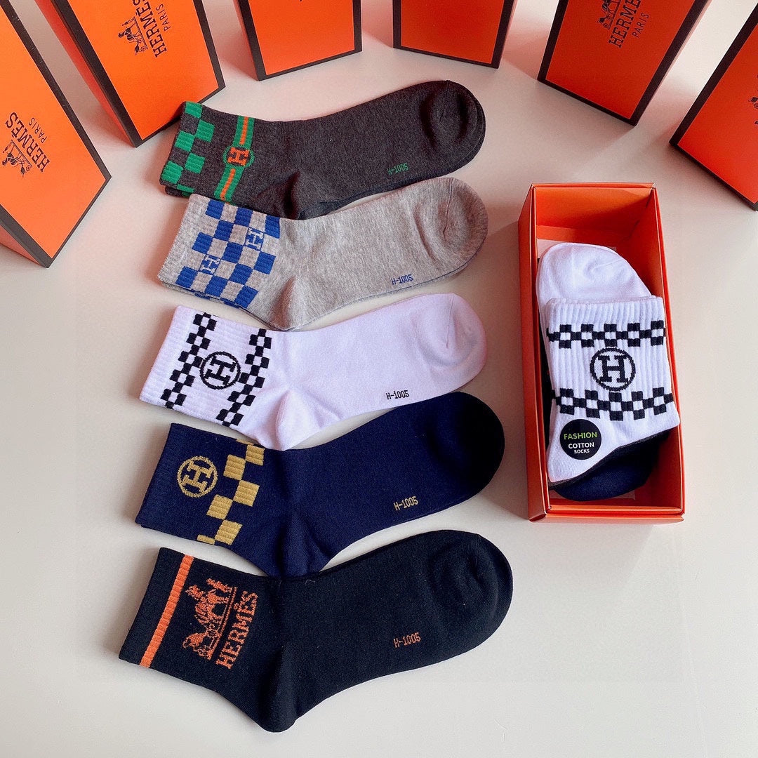 HERMES LOW-CUT SOCKS 284410 (1 BOX)