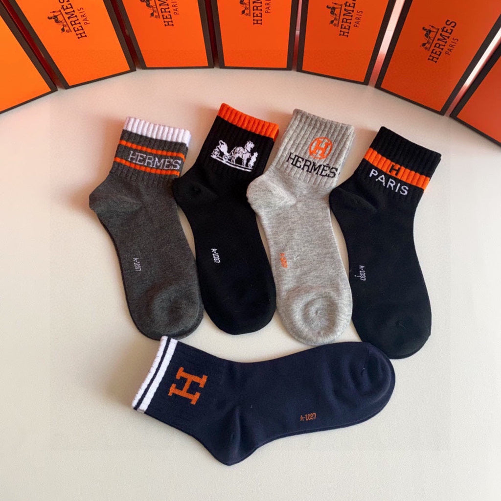 HERMES LOW-CUT SOCKS 314698 (1 BOX)