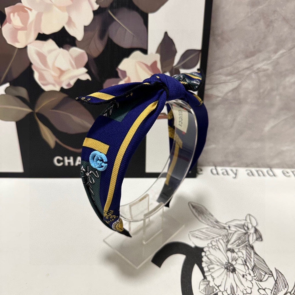 GUCCI HAIRBAND IN MULTICOLOR FABRIC 372430