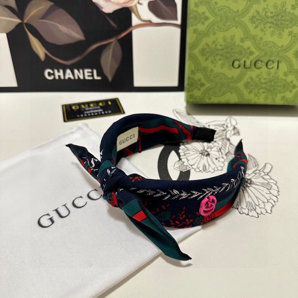 GUCCI COLORFUL FABRIC HAIRBAND 372431