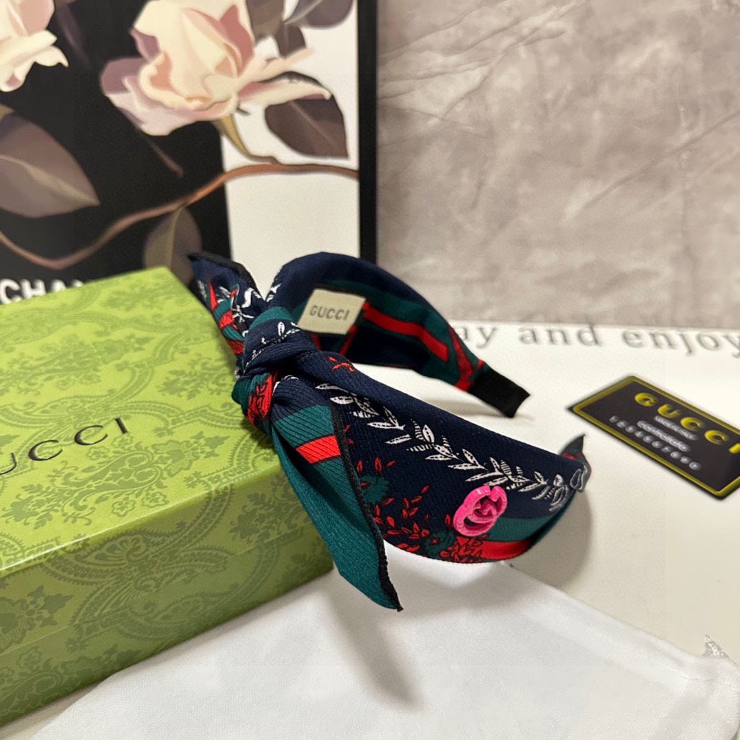 GUCCI COLORFUL FABRIC HAIRBAND 372431