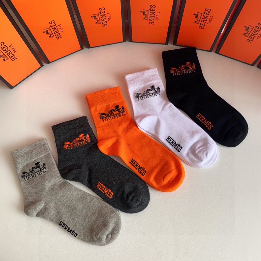 HERMES LOW-CUT SOCKS 379055 (1 BOX)