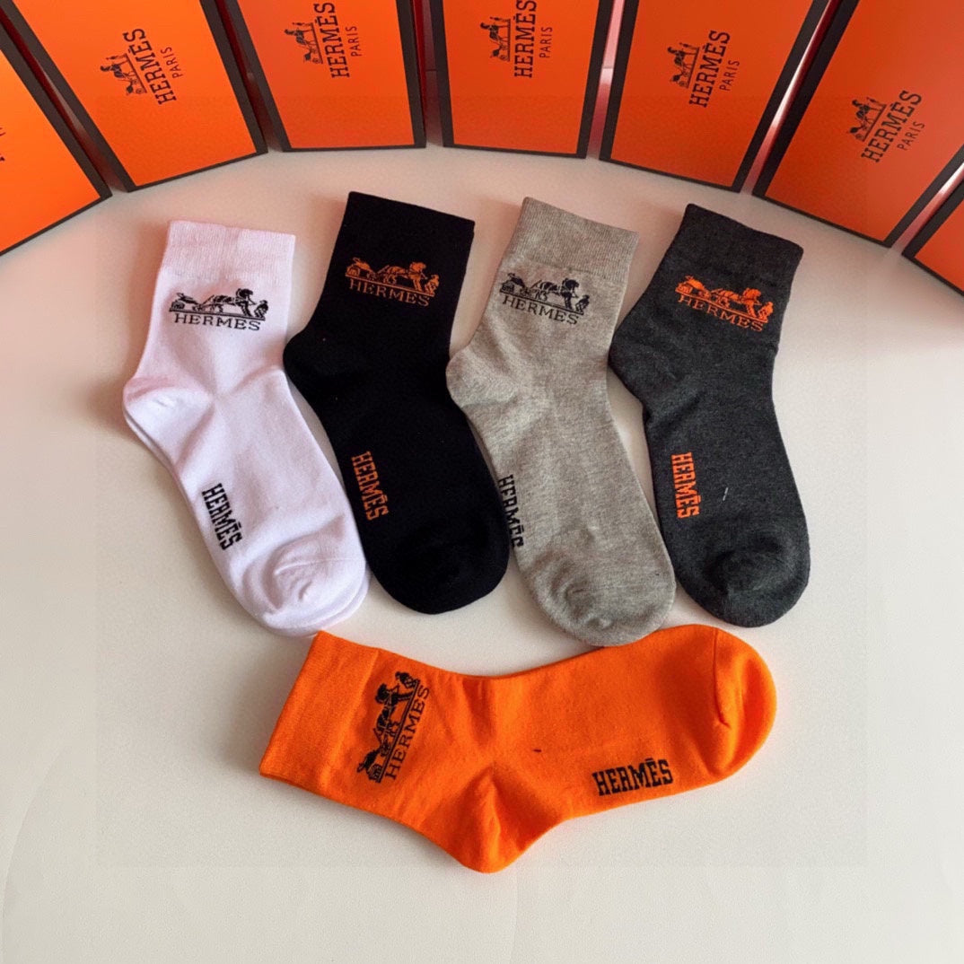HERMES LOW-CUT SOCKS 379055 (1 BOX)