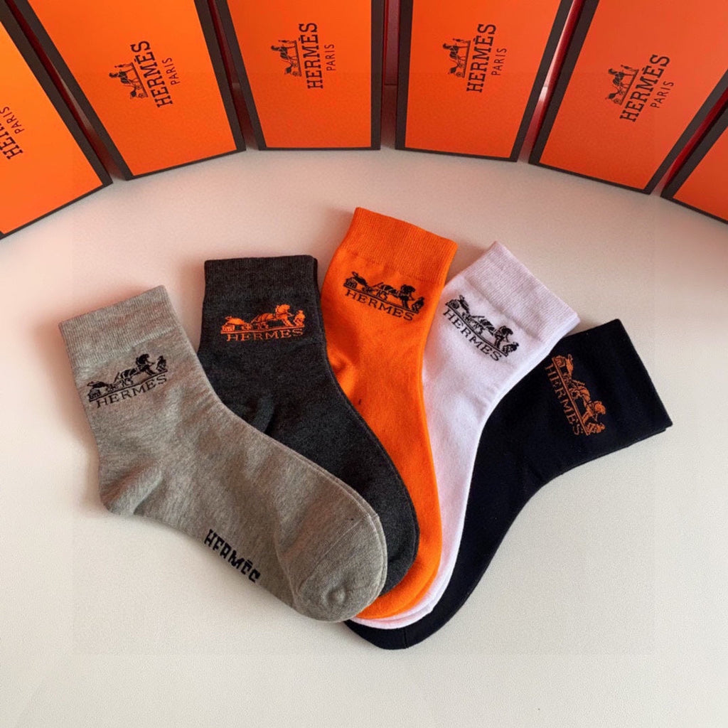 HERMES LOW-CUT SOCKS 379055 (1 BOX)