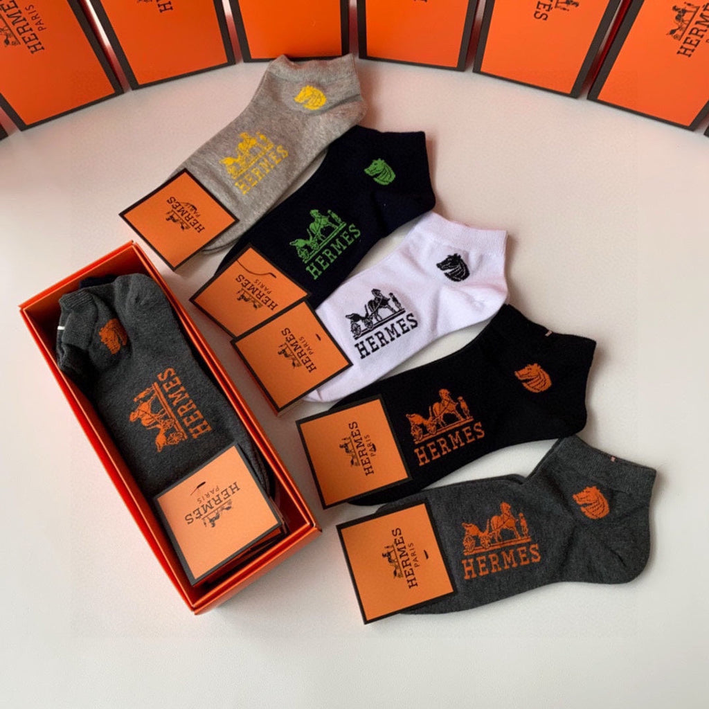 HERMES LOW-CUT SOCKS 380292 (1 BOX)
