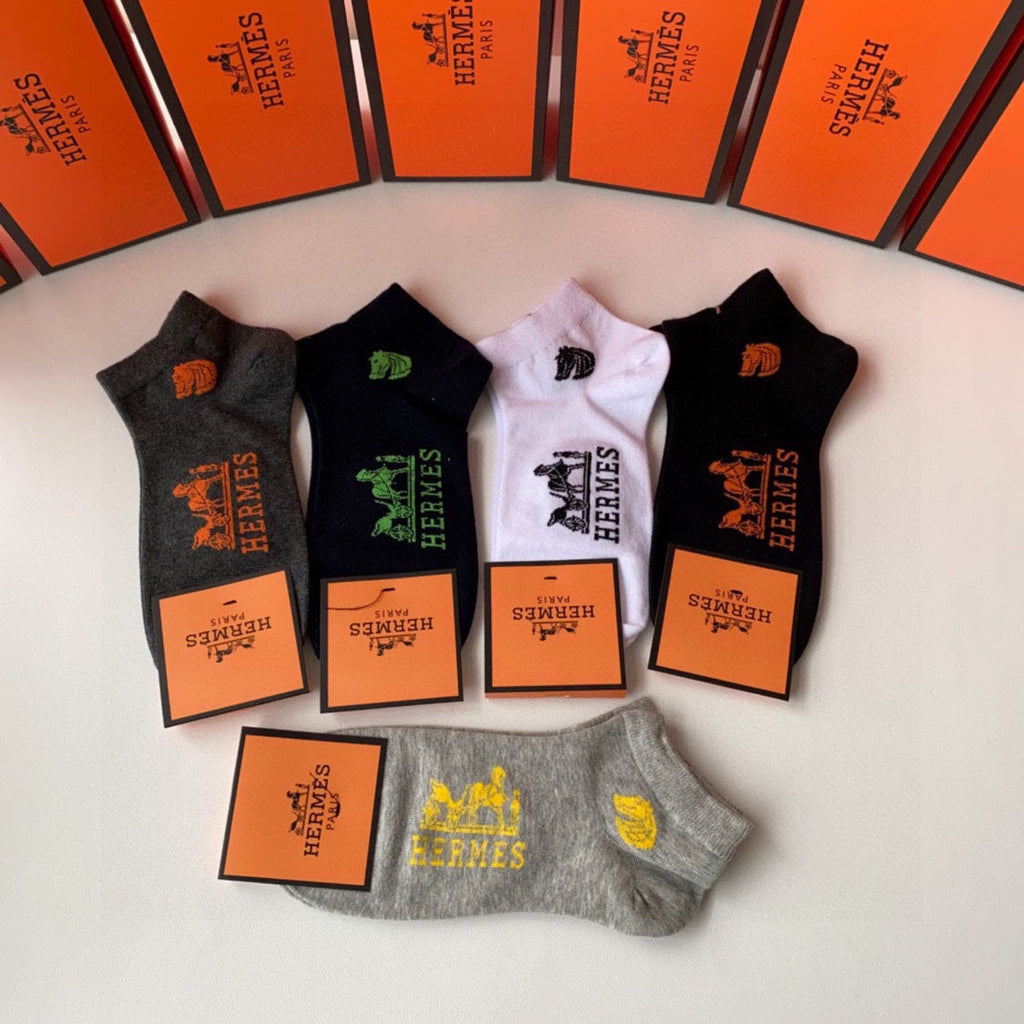HERMES LOW-CUT SOCKS 380292 (1 BOX)