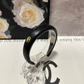 GUCCI HEADBAND IN BLACK SHINY LAMBSKIN 406128