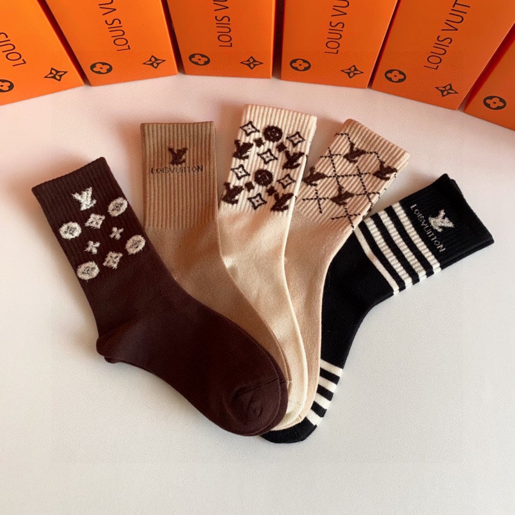LOUIS VUITTON CREW SOCKS 407965 (1 BOX)