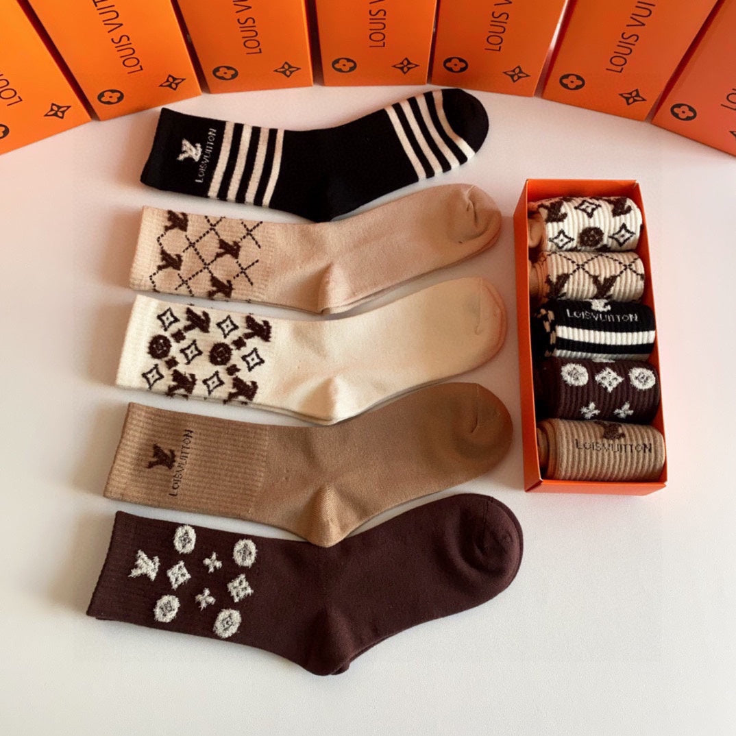 LOUIS VUITTON CREW SOCKS 407965 (1 BOX)