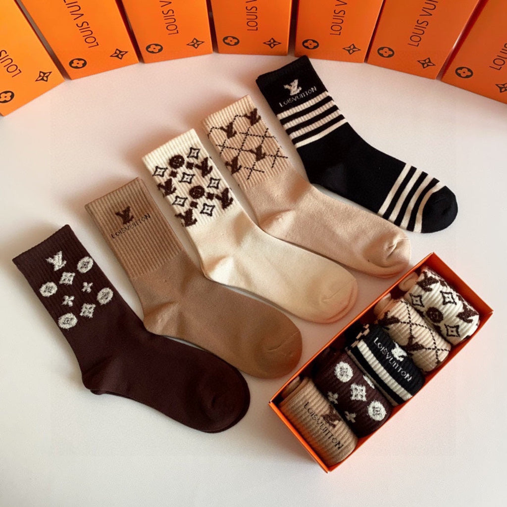 LOUIS VUITTON CREW SOCKS 407965 (1 BOX)
