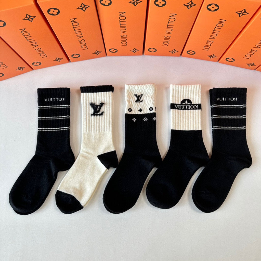LOUIS VUITTON CREW SOCKS 407966 (1 BOX)