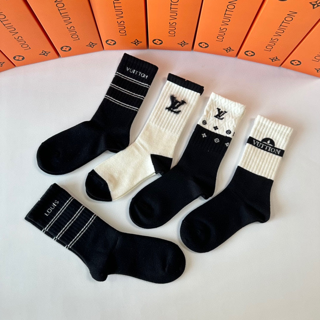 LOUIS VUITTON CREW SOCKS 407966 (1 BOX)
