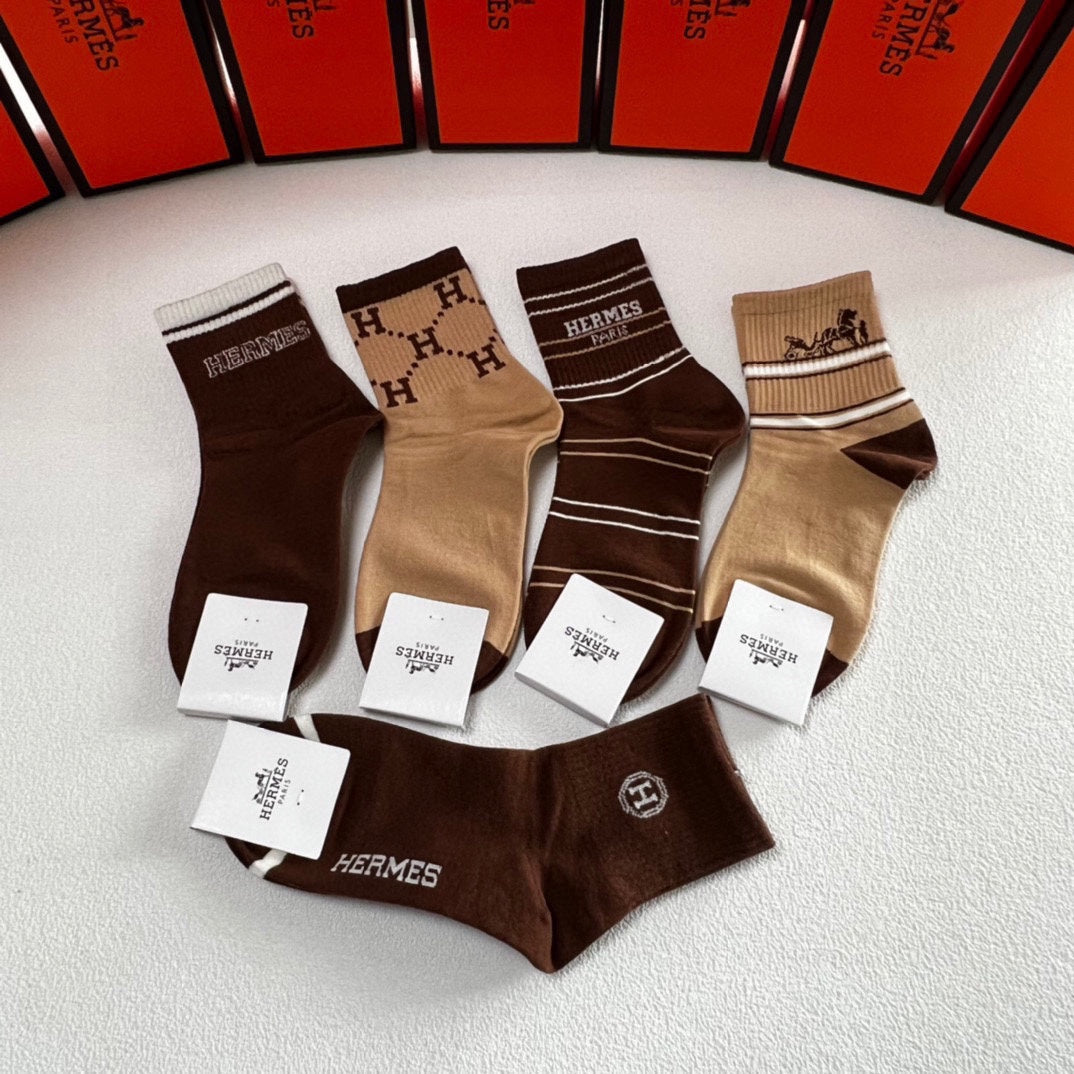 HERMES LOW-CUT SOCKS 410980 (1 BOX)