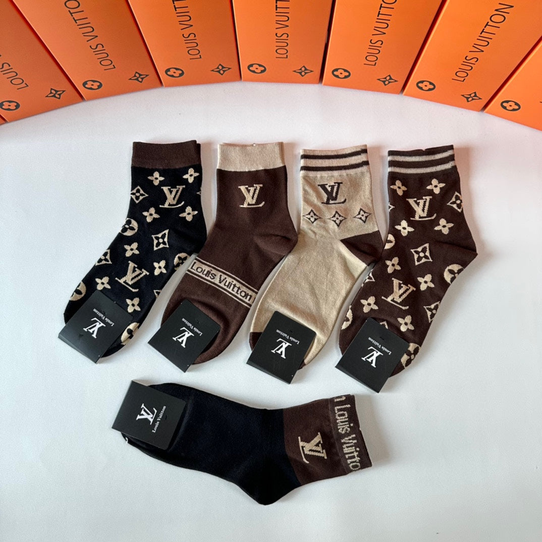 LOUIS VUITTON CREW SOCKS 410990 (1 BOX)