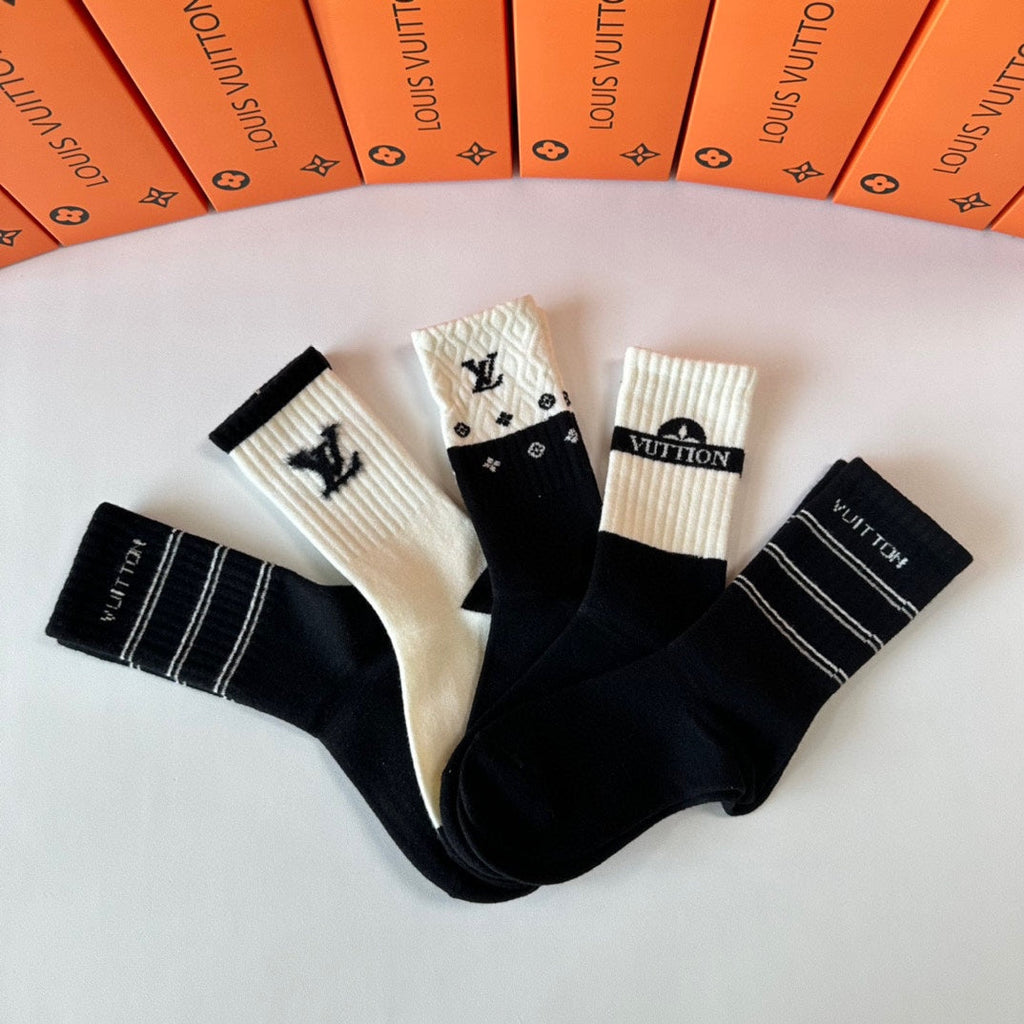 LOUIS VUITTON CREW SOCKS 410991 (1 BOX)