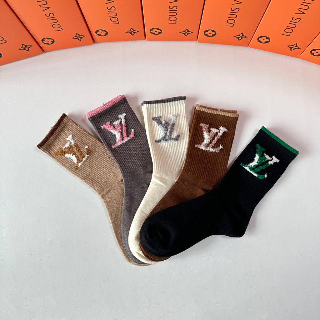 LOUIS VUITTON CREW SOCKS 411007 (1 BOX)
