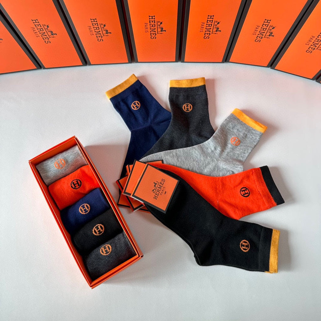 HERMES ANKLE SOCKS 416090 (1 BOX)