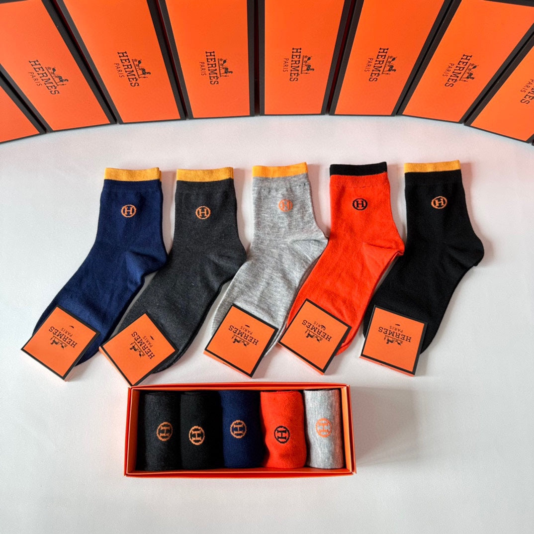 HERMES ANKLE SOCKS 416090 (1 BOX)