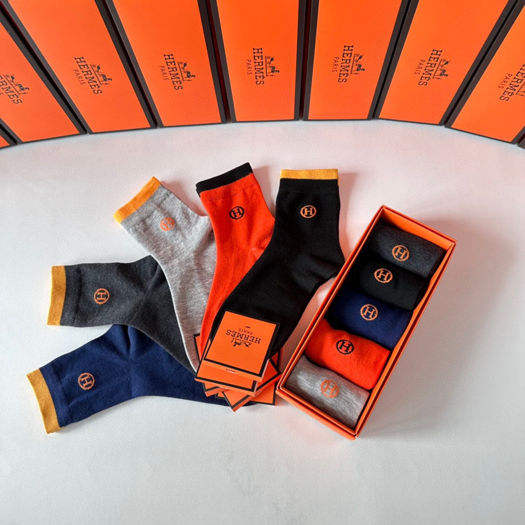 HERMES ANKLE SOCKS 416090 (1 BOX)