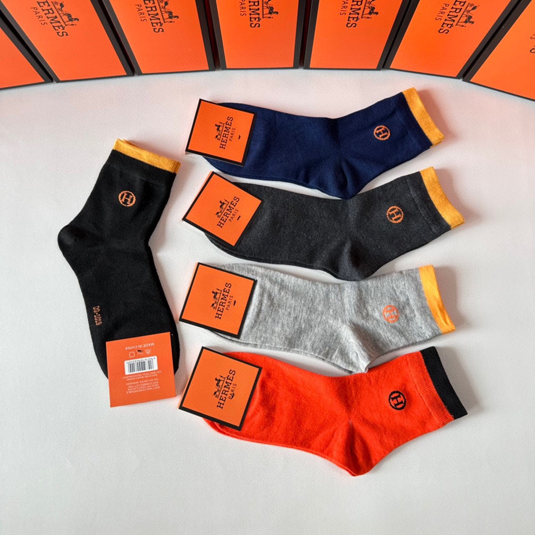 HERMES ANKLE SOCKS 416090 (1 BOX)