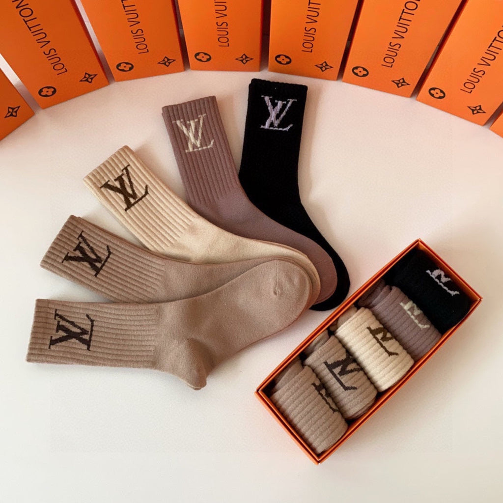 LOUIS VUITTON CREW SOCKS 416099 (1 BOX)