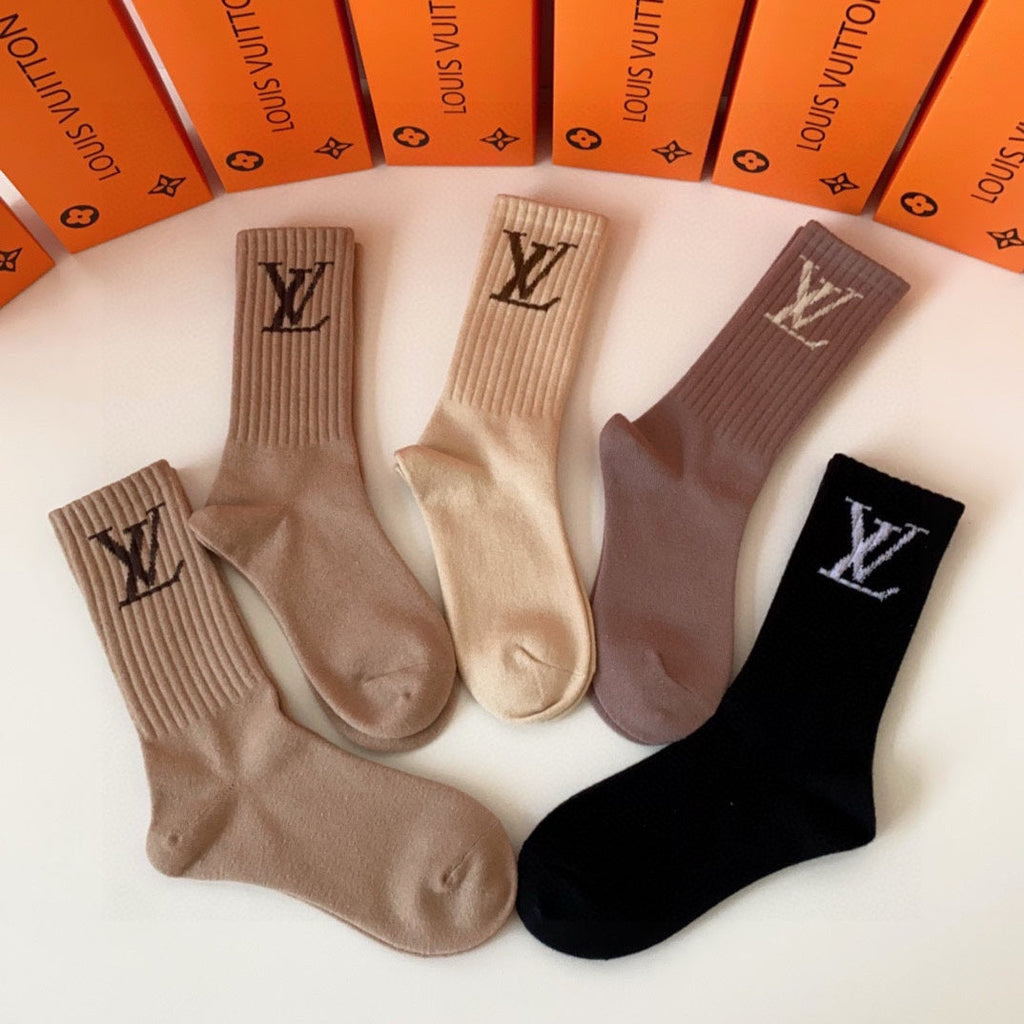 LOUIS VUITTON CREW SOCKS 416099 (1 BOX)
