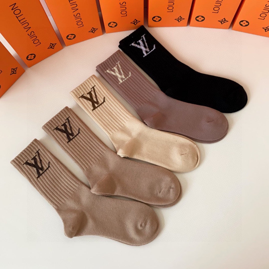 LOUIS VUITTON CREW SOCKS 416099 (1 BOX)