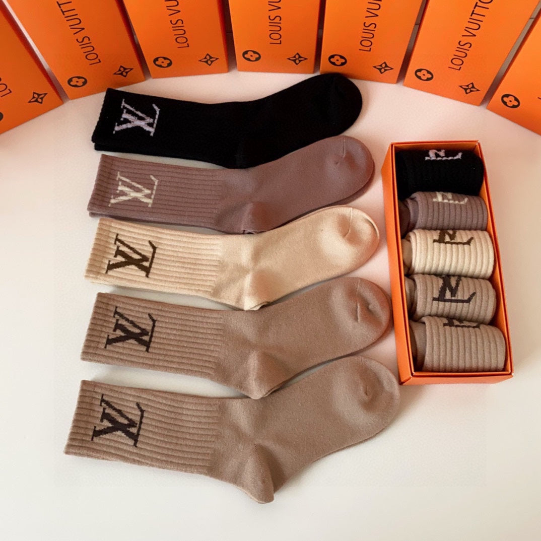 LOUIS VUITTON CREW SOCKS 416099 (1 BOX)