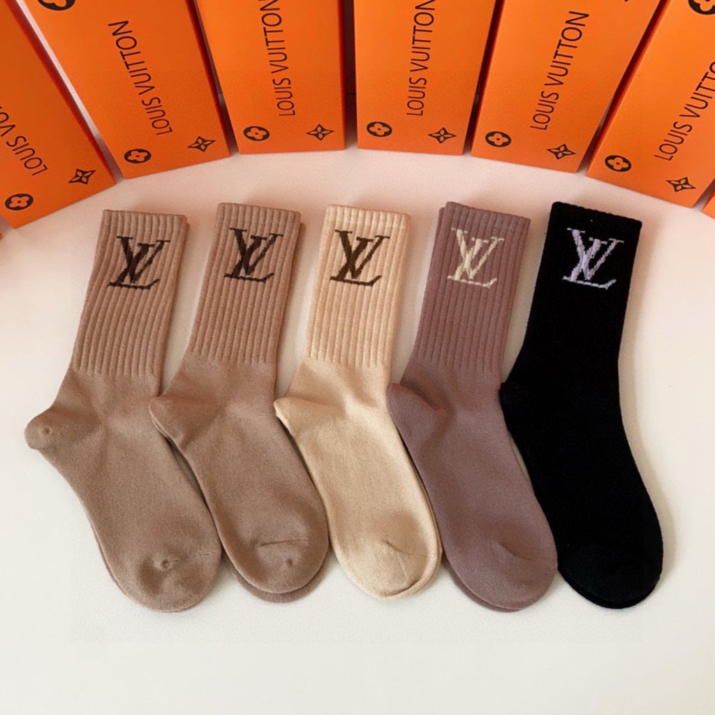 LOUIS VUITTON CREW SOCKS 416099 (1 BOX)