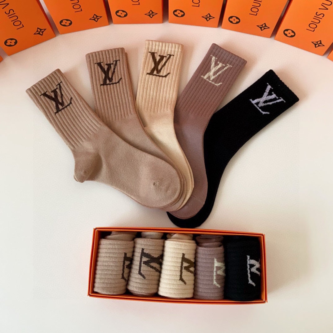 LOUIS VUITTON CREW SOCKS 416099 (1 BOX)