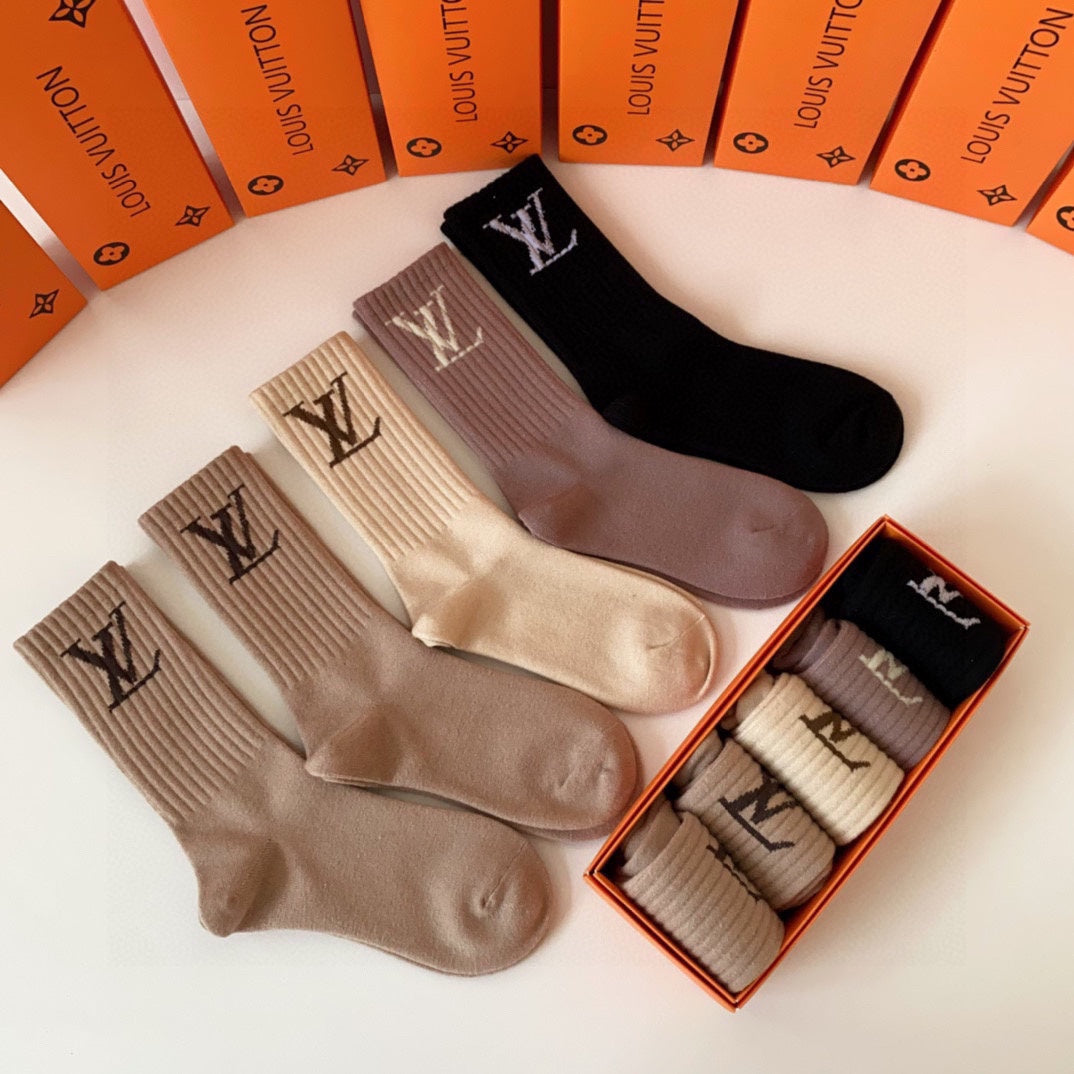 LOUIS VUITTON CREW SOCKS 416099 (1 BOX)