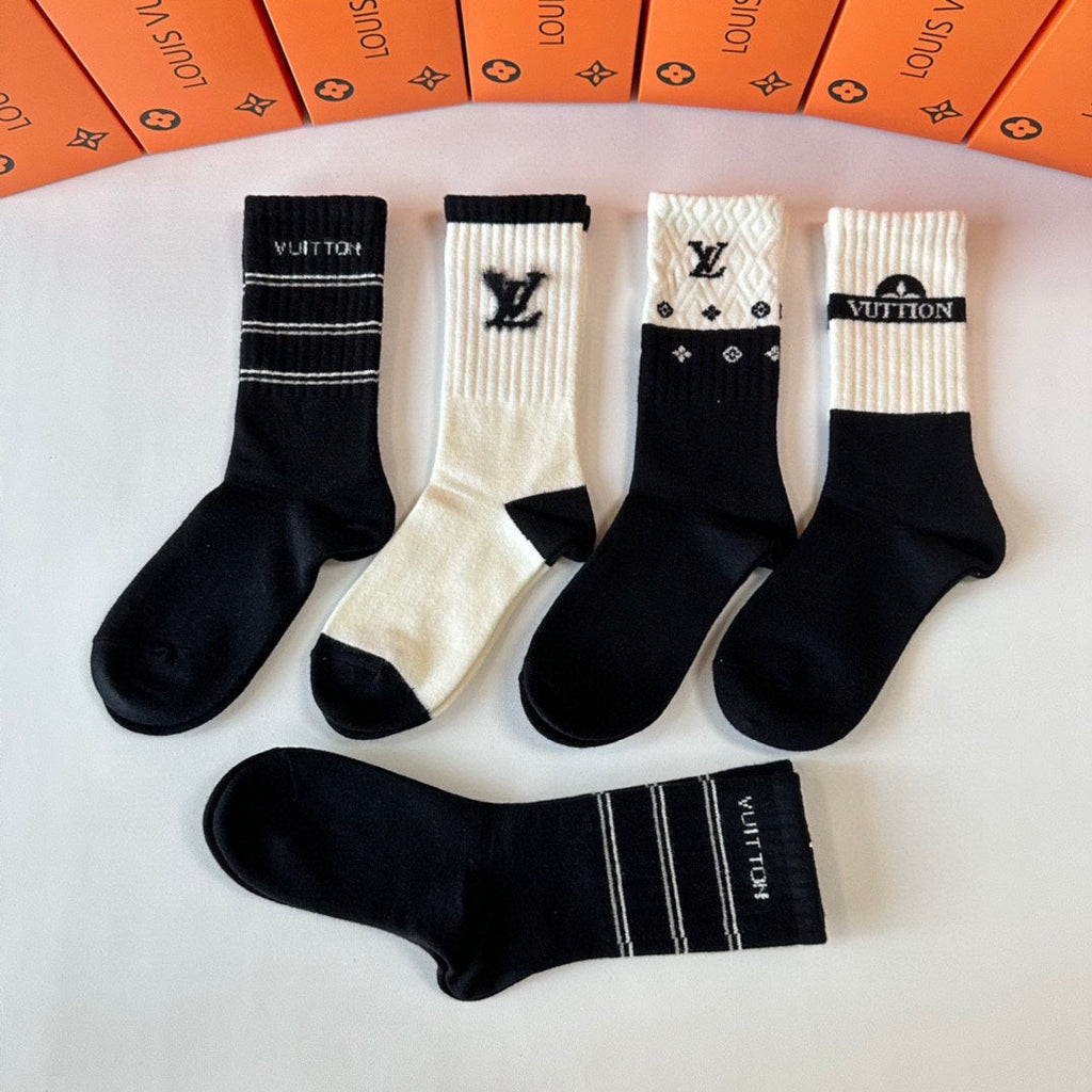 LOUIS VUITTON CREW SOCKS 416100 (1 BOX)