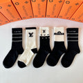 LOUIS VUITTON CREW SOCKS 416100 (1 BOX)