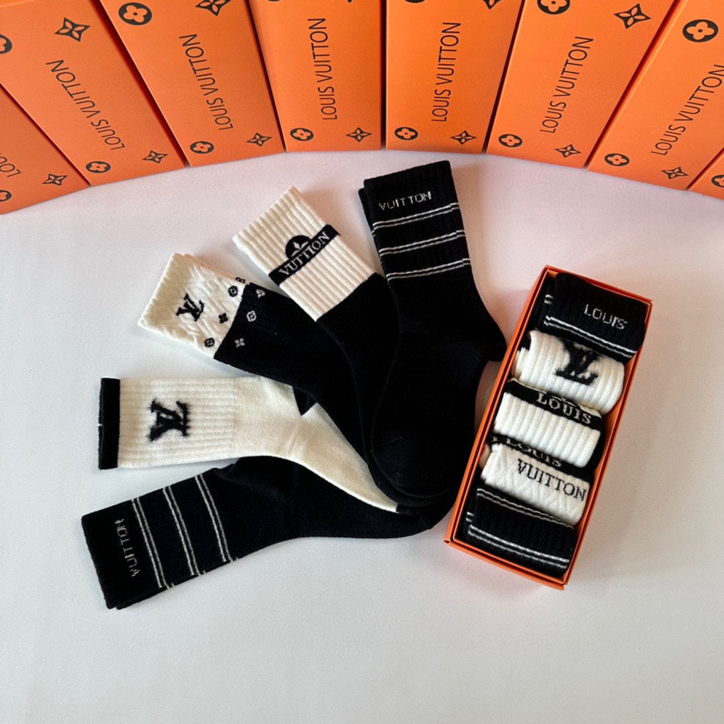 LOUIS VUITTON CREW SOCKS 416100 (1 BOX)