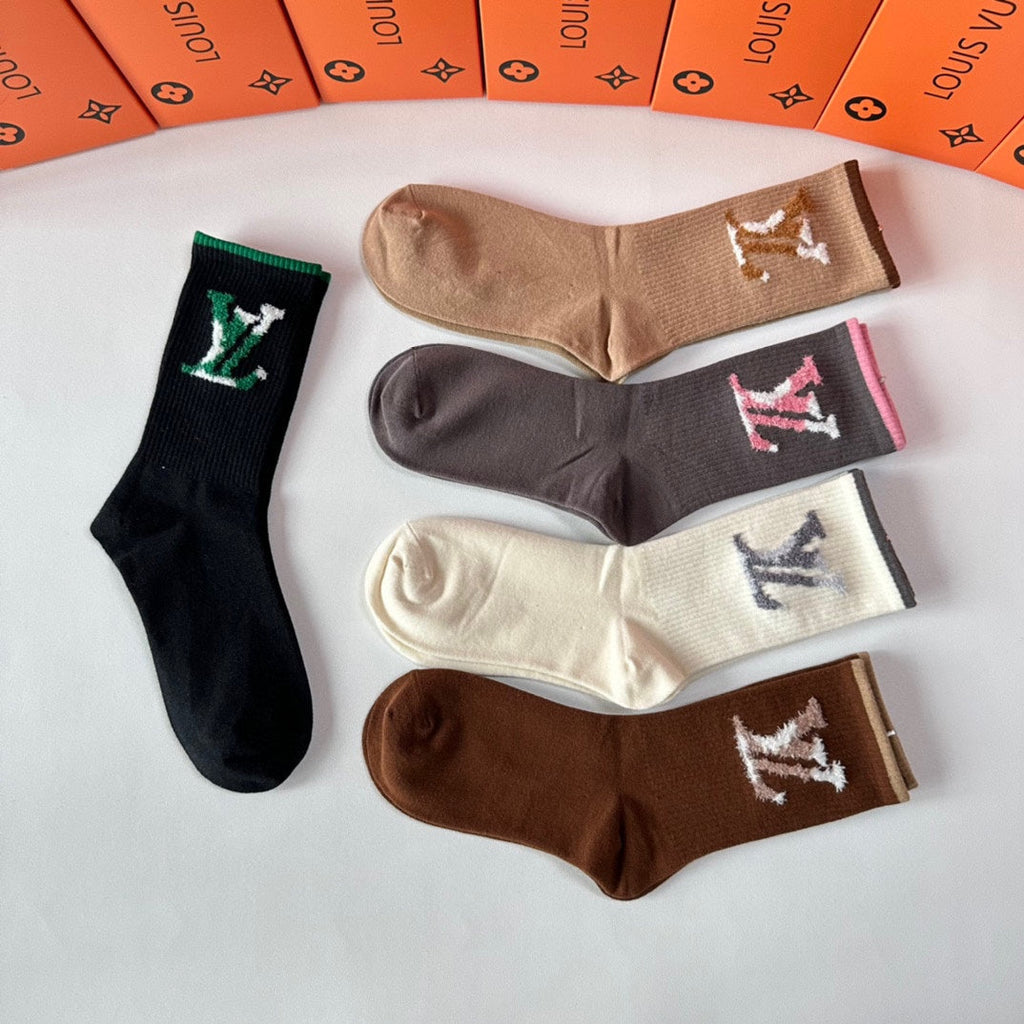LOUIS VUITTON CREW SOCKS 417482 (1 BOX)