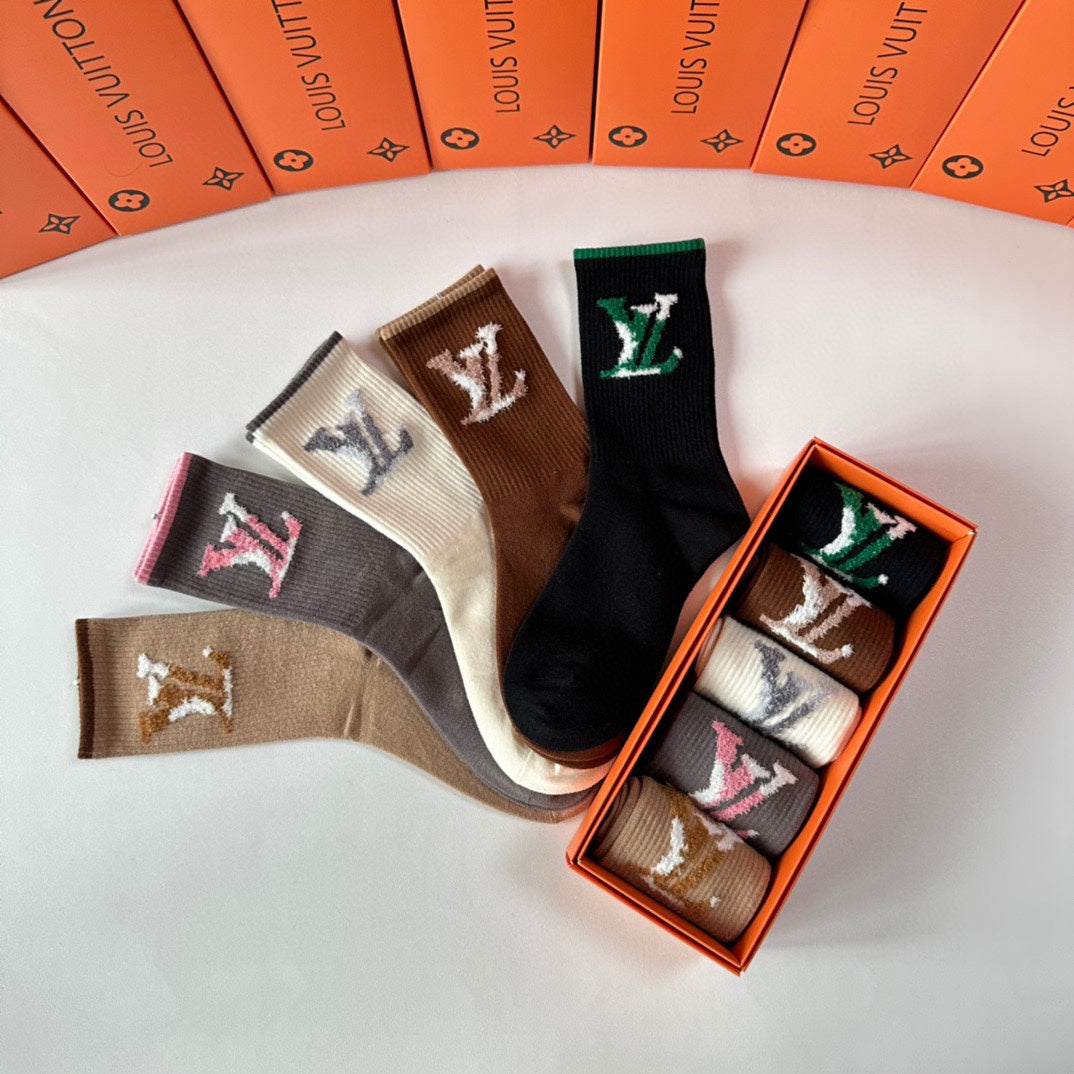LOUIS VUITTON CREW SOCKS 417482 (1 BOX)