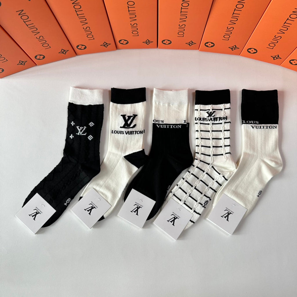 LOUIS VUITTON CREW SOCKS 417487 (1 BOX)