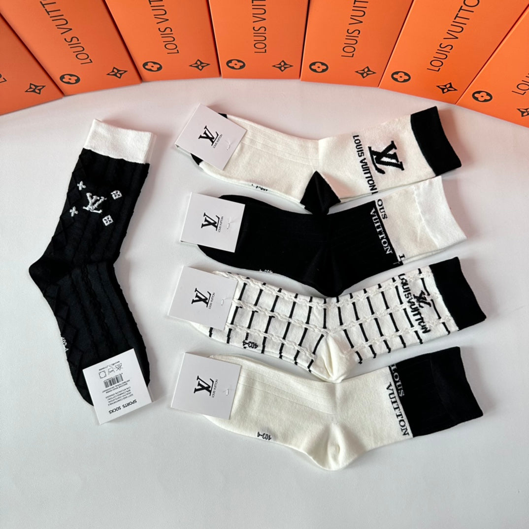 LOUIS VUITTON CREW SOCKS 417487 (1 BOX)