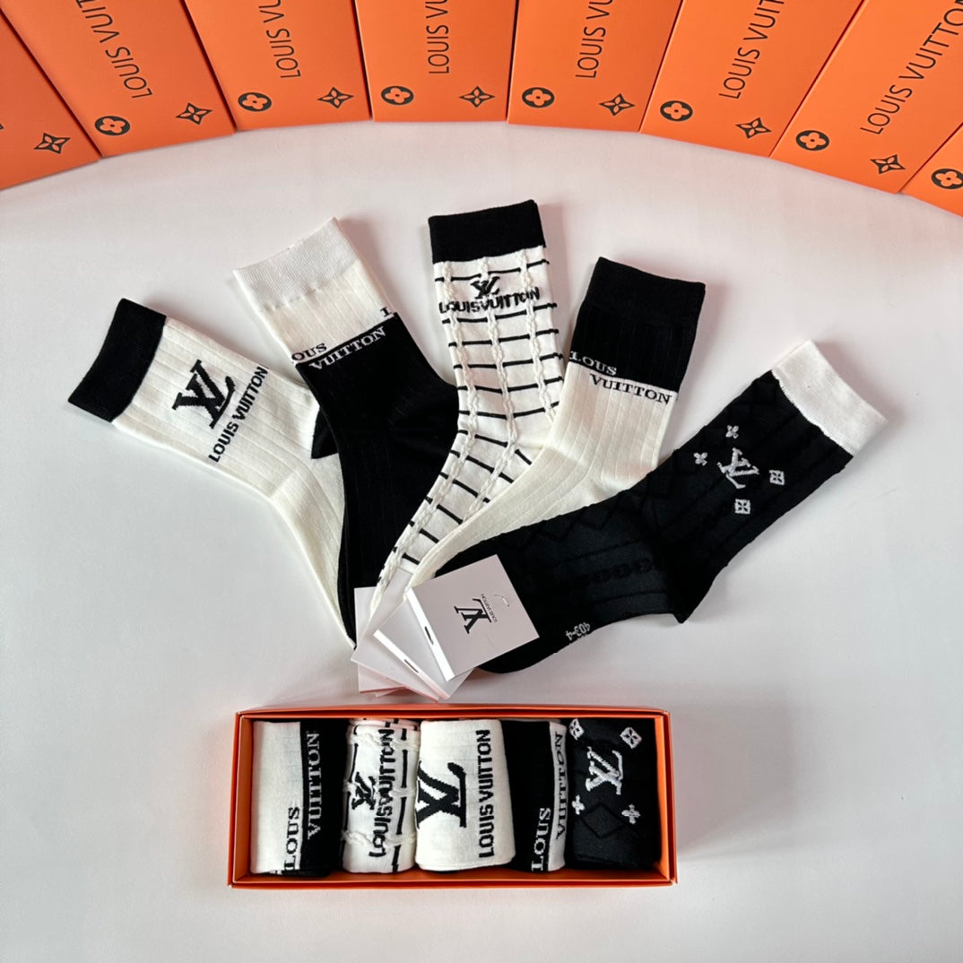 LOUIS VUITTON CREW SOCKS 417487 (1 BOX)