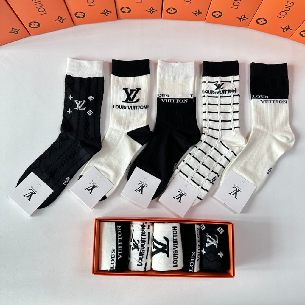 LOUIS VUITTON CREW SOCKS 417487 (1 BOX)