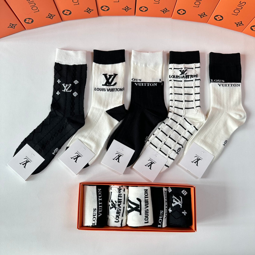 LOUIS VUITTON CREW SOCKS 417487 (1 BOX)