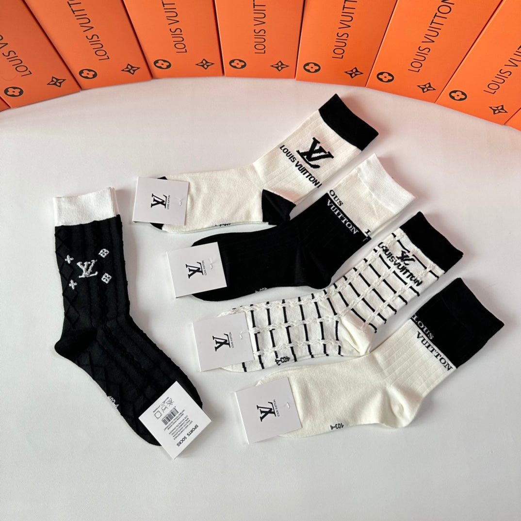 LOUIS VUITTON CREW SOCKS 417487 (1 BOX)