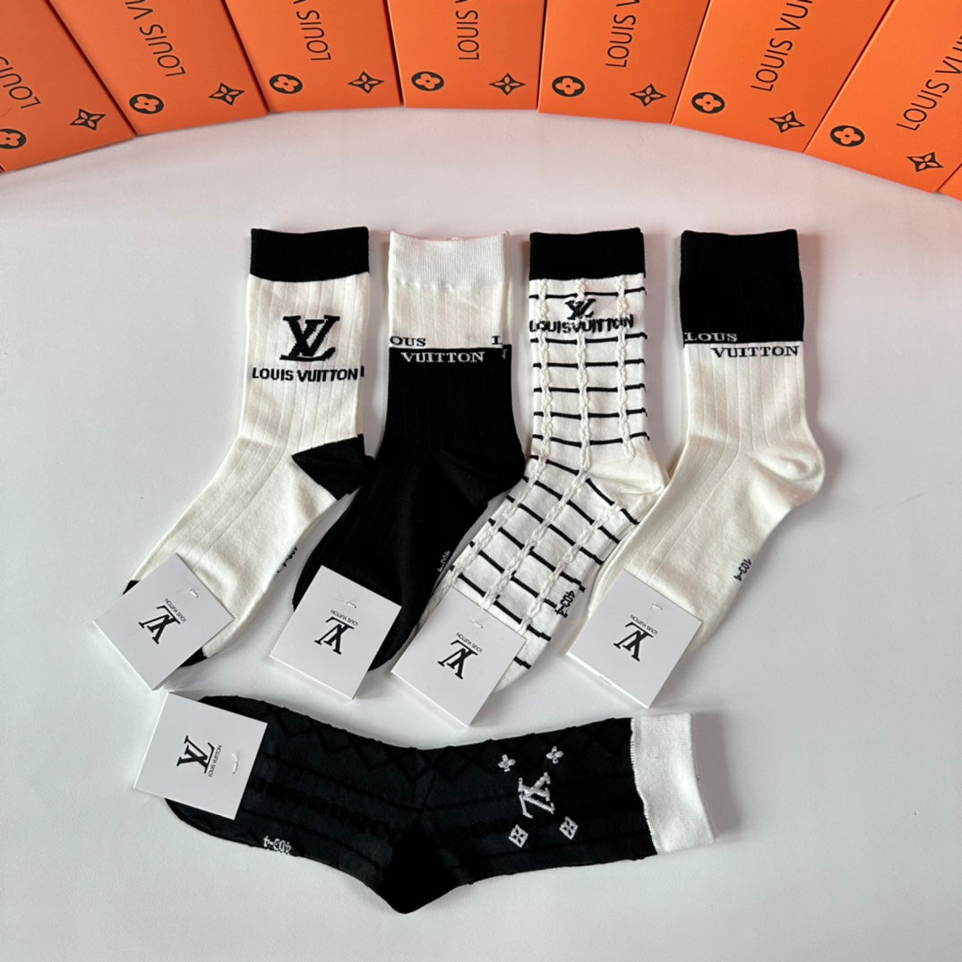 LOUIS VUITTON CREW SOCKS 417487 (1 BOX)