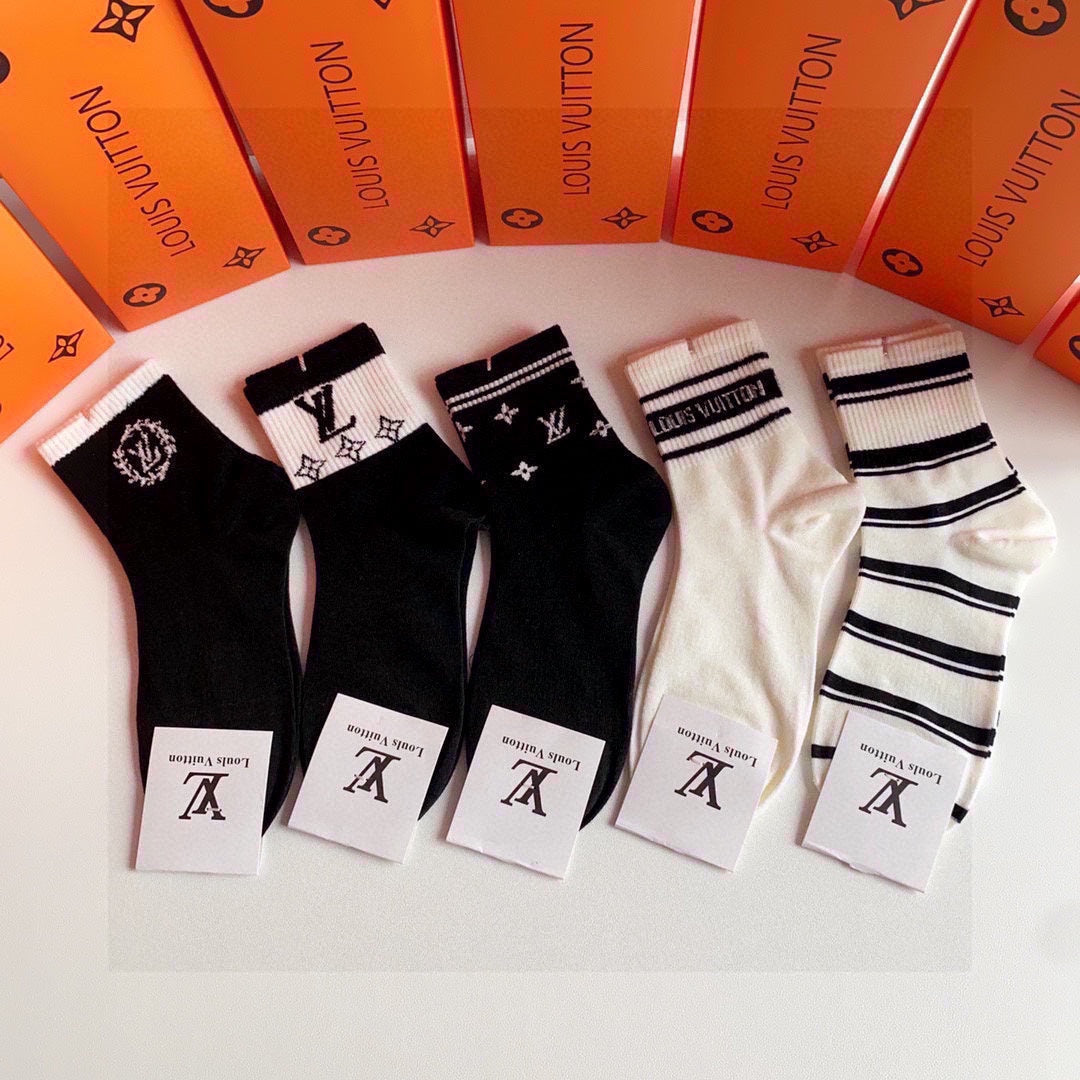 LOUIS VUITTON LOW-CUT SOCKS 419051 (1 BOX)