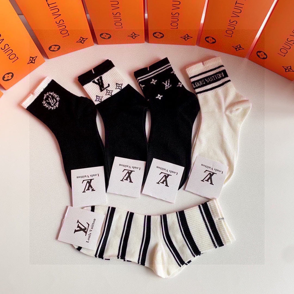 LOUIS VUITTON LOW-CUT SOCKS 419051 (1 BOX)