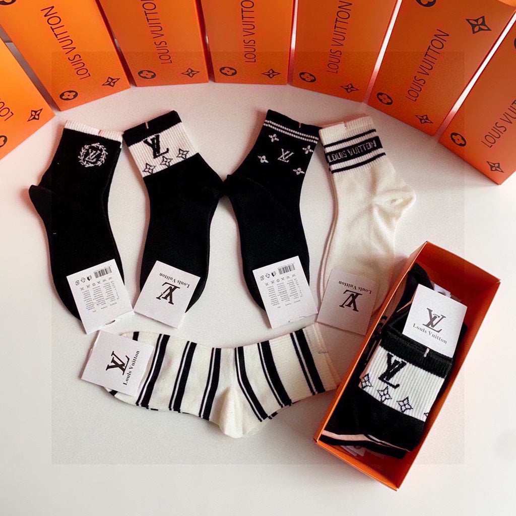 LOUIS VUITTON LOW-CUT SOCKS 419051 (1 BOX)