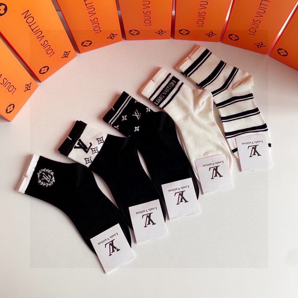 LOUIS VUITTON LOW-CUT SOCKS 419051 (1 BOX)