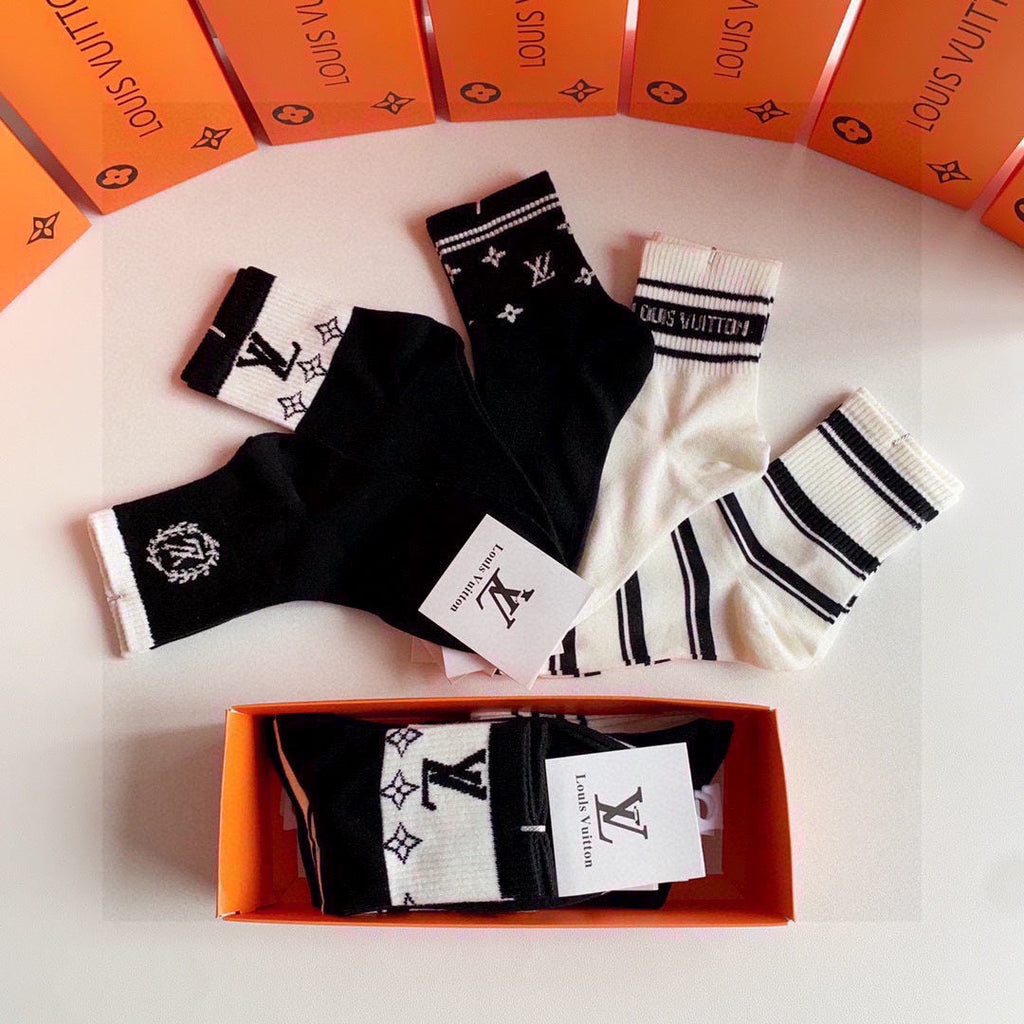 LOUIS VUITTON LOW-CUT SOCKS 419051 (1 BOX)