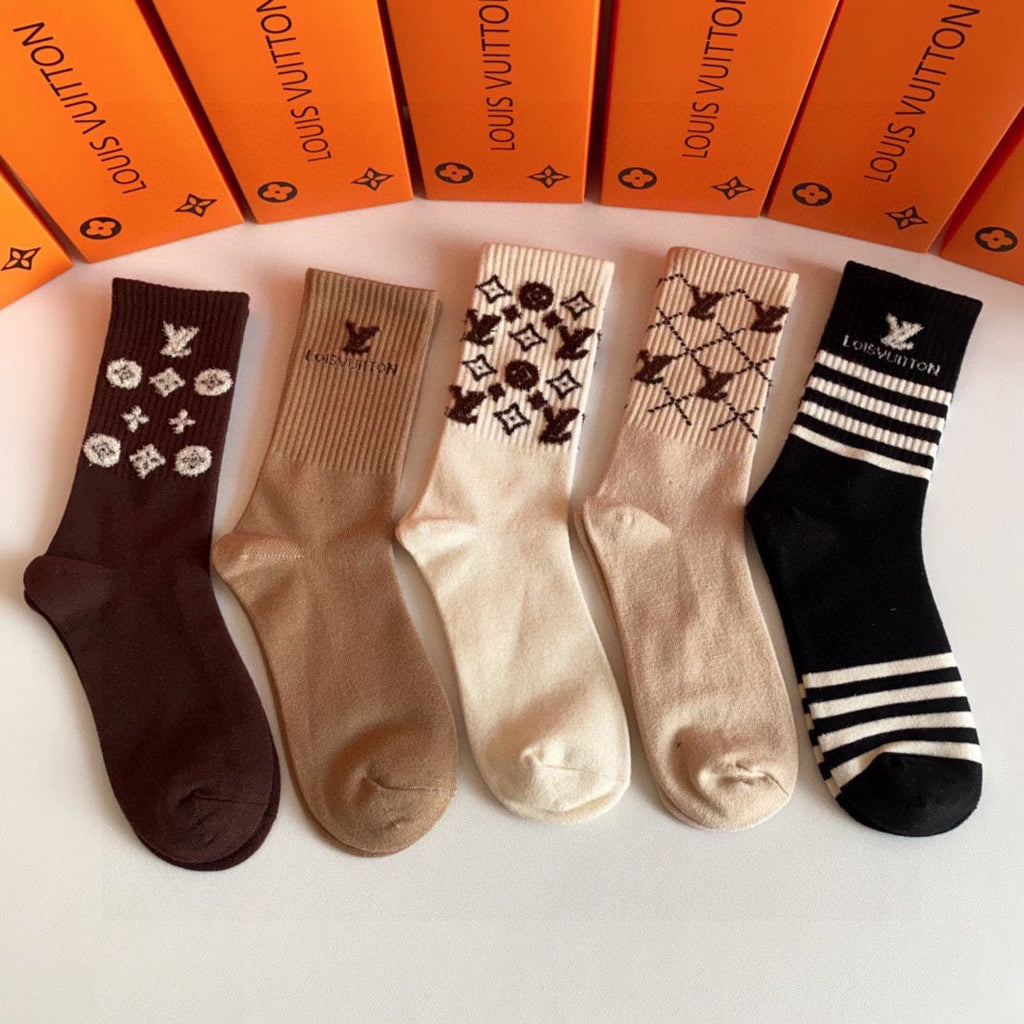 LOUIS VUITTON CREW SOCKS 423801 (1 BOX)